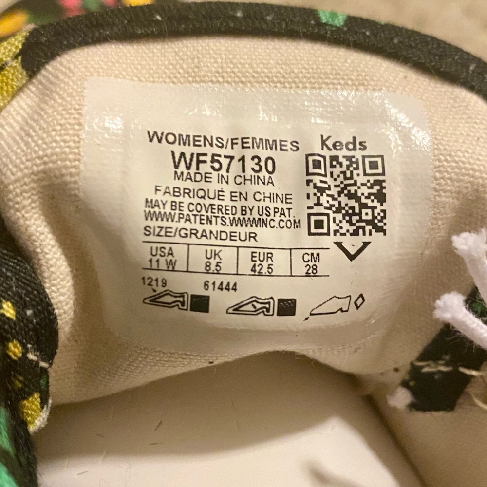 Keds x Rifle Paper Co. Les Fleurs Floral Black Sz 11W Women's Sneakers Shoes NWT - Picture 5 of 8